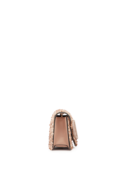  Small Sequin-Encrusted Locò Shoulder Bag
